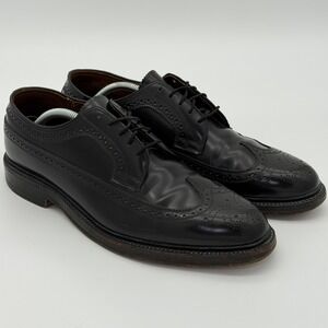 Jarman‎ Benchmark Men's Black Leather Wingtip Brogue Oxford Dress Shoes